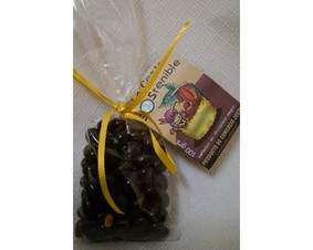 Naranja bañada en chocolate