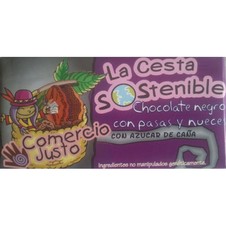 Chocolate negro  pasas y nueces