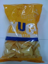 Yuca chips taco